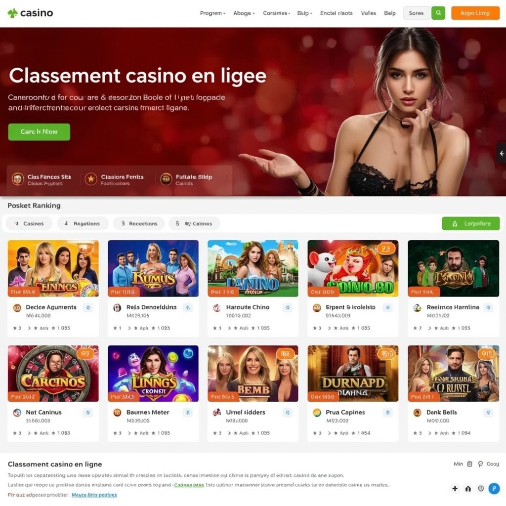 Classement casino en ligne — guide complet pour choisir le meilleur site